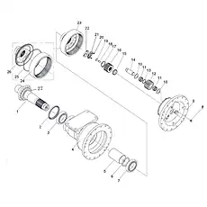 WASHER - Блок «REDUCTOR ASSEMBLY SP109936_000_00»  (номер на схеме: 21)