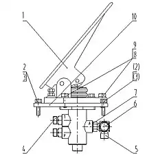 TEE - Блок «Тормозной клапан AS 45C0098000»  (номер на схеме: 4)