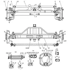NUT M30×2-8-ZN.D - Блок «FRONT AXLE ASSEMBLY 01Y0175_000_00»  (номер на схеме: 27)