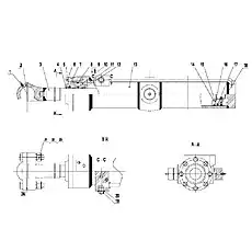 SCREW M8Х30 - Блок «Цилиндр подъема лезвия»  (номер на схеме: 18)