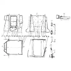 Резиновая подкладка - Блок «47W0029 Кабина»  (номер на схеме: 15)