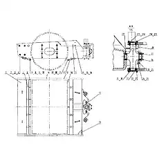 Клапан накачки смазки - Блок «21Y0020 Рама передняя в сборе»  (номер на схеме: 17)