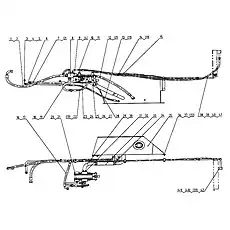 Трубка стальная - Блок «15М0006 Гидравлическая система всасывания»  (номер на схеме: 38)