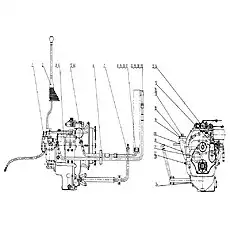 Правый кронштейн - Блок «04Е0011 Система трансмиссии и гидротрансформатора»  (номер на схеме: 15)