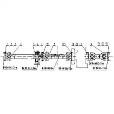 REAR DRIVE SHAFT - Блок «03E0057 001 Система приводного вала»  (номер на схеме: 9)
