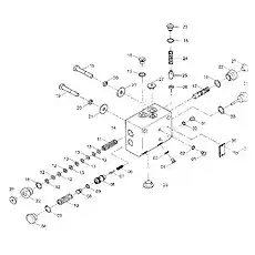 SPOOL (VER: 001) - Блок «Комбинированный клапан»  (номер на схеме: 17)