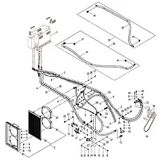 MOUNTING PLATE - Блок «AIR CONDITIONING SYSTEM 23E0492 008 00»  (номер на схеме: 18)