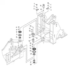 LOWER PIN - Блок «ARTICULATED HITCH 30Y0020_001_00»  (номер на схеме: 15)