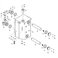 SCREW M12x30-8.8-ZN.D - Блок «HYDRAULIC OIL TANK 21C0641_000_00»  (номер на схеме: 24)