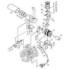 WASHER 6 - Блок «INTAKE AND EXHAUST ASSEMBLY 40C3750_008_00»  (номер на схеме: 30)