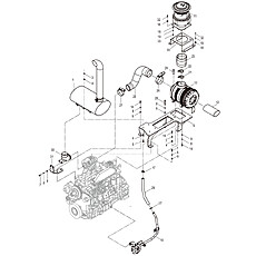 INTAKE AND EXHAUST ASSEMBLY 40C5136_003_00