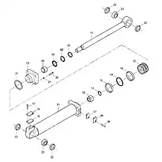 DUST RING (VER:001) - Блок «10C0030 001 Рулевой цилиндр (правая сторона)»  (номер на схеме: 01)