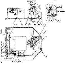 BOLT (VER: 000) - Блок «46C5280 002 Электропроводка кабины»  (номер на схеме: 19)