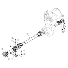 PLATE - Блок «SUPPORT & DRIVE SHAFT SYSTEM 03Y0053_000_00»  (номер на схеме: 12)