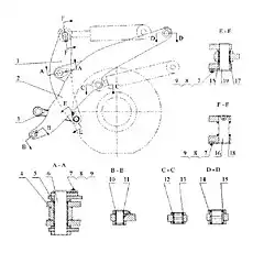 Палец - Блок «32E0076 Исполнительный механизм»  (номер на схеме: 6)