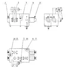 Болт M12x150-8.8-Zn.D - Блок «11E0048 Клапан распределительный»  (номер на схеме: 5)