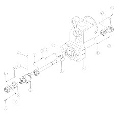 SUPPORT & DRIVE SHAFT SYSTEM 03E0096_003_00