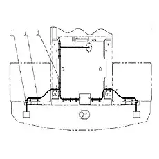 Кольцо изолирующее - Блок «22E0110 Проводка задних фар»  (номер на схеме: 1)