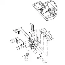 Гайка M6 - Блок «Электронная система 5»  (номер на схеме: 20)