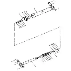 Пресс-масленка М10х1 - Блок «Гидроцилиндр рукояти ковша»  (номер на схеме: 3)