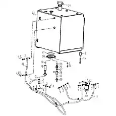 Бак топливный - Блок «Топливная система»  (номер на схеме: 23)