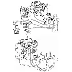 Штуцер - Блок «Трубопровод электромагнитного клапана»  (номер на схеме: 5)