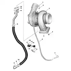 GASKET,EXH COLLECTOR - Блок «Турбокомпрессор и водопровод»  (номер на схеме: 3)