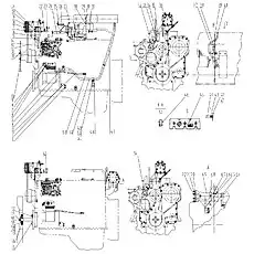 Adapter - Блок «Приложения двигателя в сборе»  (номер на схеме: 23)