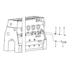 Пружинная шайба Q40308 - Блок «Корпус дизеля в сборе 6»  (номер на схеме: 4)