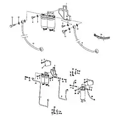 Топливная труба - Блок «Топливный фильтр в сборе»  (номер на схеме: 9)