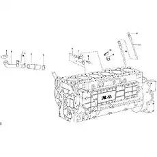 комплект крышки заправочной трубы - Блок «Блок-цилиндр 3»  (номер на схеме: 1)