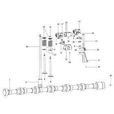 Опорная стойка EVB - Блок «Газораспределительный механизм»  (номер на схеме: 8)