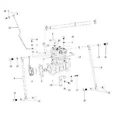 HOLLOW SCREW - Блок «Воздушный компрессор в сборе»  (номер на схеме: 25)