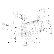 CHEESE HEAD SCREW M8x16-12.9 GB70 - Блок «Коленчатый вал в сборе 1»  (номер на схеме: 16)