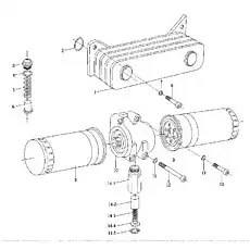 Цилиндрический винт с внутренней шестигранной головкой Q218B0816 - Блок «топливный насос и топливный фильтр 2»  (номер на схеме: 8)