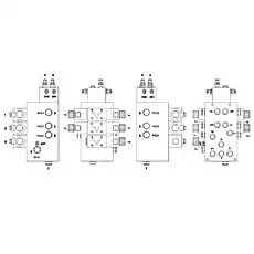 4/3 MULTI-WAY VALVE - Блок «V109554 CONTROL BLOCK CPL -STEERING»  (номер на схеме: 2)