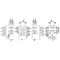 4/2 MULTI-WAY VALVE - Блок «V109554 CONTROL BLOCK CPL -STEERING»  (номер на схеме: 3)