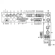 CONTROL LIGHT - Блок «396 108 011 DASHBOARD -REAR»  (номер на схеме: 11)