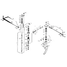 Bearing pedestal assembly - Блок «9F850-83A000000A0 Gear shift control system»  (номер на схеме: 7.9)