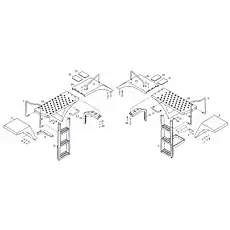 Шпора - Блок «Брызговики, площадка и лестница (слева, справа)»  (номер на схеме: 21)