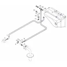 Повязка ZD200x5 - Блок «Гидронасосная масляная теплоотводящая система»  (номер на схеме: 11)