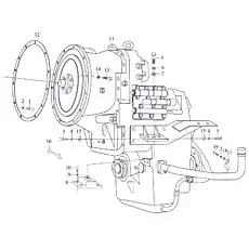 Амартизатор Е220 - Блок «Монтаж коробки передач»  (номер на схеме: 8)