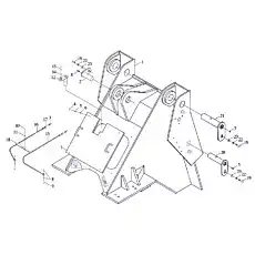 Болт-пробка соединения - Блок «Тележка передняя»  (номер на схеме: 9)