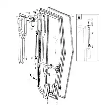 Wiper blade - Блок «Door assembly L5-2825000570-1»  (номер на схеме: 5)