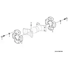 Lubricating nipple - Блок «Drive shaft assembly E210-4110001858 330101»  (номер на схеме: 4)