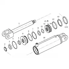 Sealing kit - Блок «Hydraulic cylinder F13-4120004771 100*50*260.5-562(3713CH)»  (номер на схеме: 2)