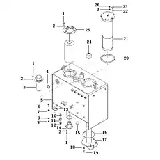 Breather cap - Блок «Hydraulic tank assembly F1-2811000473»  (номер на схеме: 24)