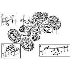Screw - Блок «Rear axle E5-2810000471»  (номер на схеме: 23)