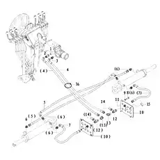 Nipple - Блок «Steering cylinder assembly I3-2817000342»  (номер на схеме: 6)