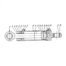 ROD - Блок «58O900707  Right Articulated Steering Cylinder»  (номер на схеме: 11)